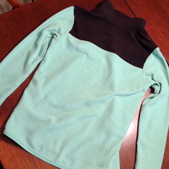 The North Face Women's Quarter-Button Up Pullover Blue and Black Small - Picture 4 of 6